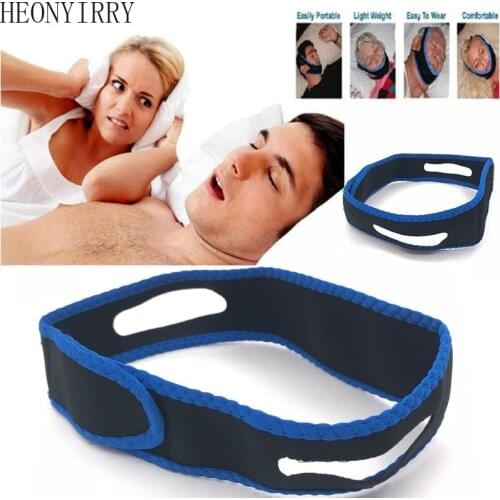 1PCS Anti Snoring Chin Strap Stop Snoring Belt Anti Snore Chin Jaw To Sleep Supporter Apnea Belt Care Sleeping