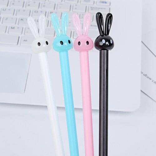 1PC Kawaii Cute Rabbit Pen Marker Neutral Gel Pen for Girl School Office Supplies Markers Stationery Escolar Papeleria sl1267