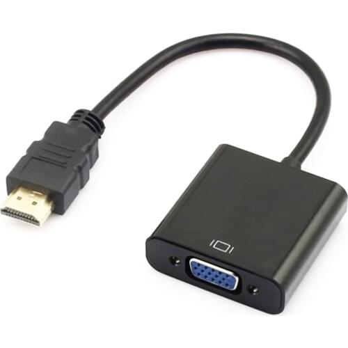 1080P HDMI Male to VGA RGB Female Converter Adapter Cable for PC TV Laptop