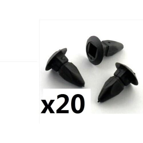 20x For Audi Plastic Nut Grommet for Bumpers, Wings, Wheel Arches, Linings & Panels