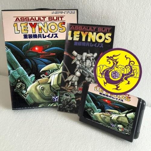 Assaul Suit Leynos With Box And Manual 16bit MD Game Card For Sega Mega Drive For Genesis
