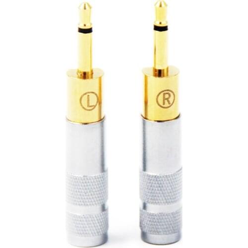 Free shipping 2pcs 2.5mm Headphone Audio Cable Connector Plug Pin Adapter For HD700 BS1