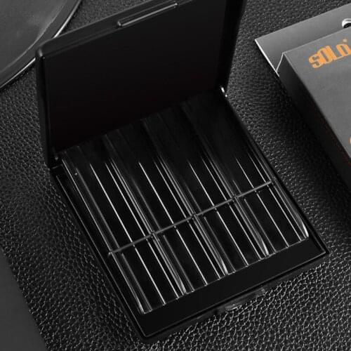 G6DE Reeds Case Sax Saxophone Clarinet Oboe Reeds for 8 Reeds Grids ABS Case Storage Box Waterproof Wear Resistant Universal