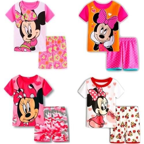 Childrens Short Sleeve Pajamas Childrens Clothing Mickey Boys No Minnie Girls Pajamas Childrens Pajamas Set Children Pajamas