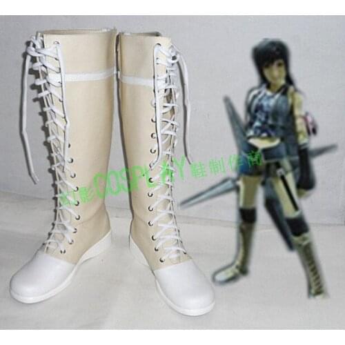 Final Fantasy Yuffie Kisaragi Halloween Long Cosplay Shoes Boots H016