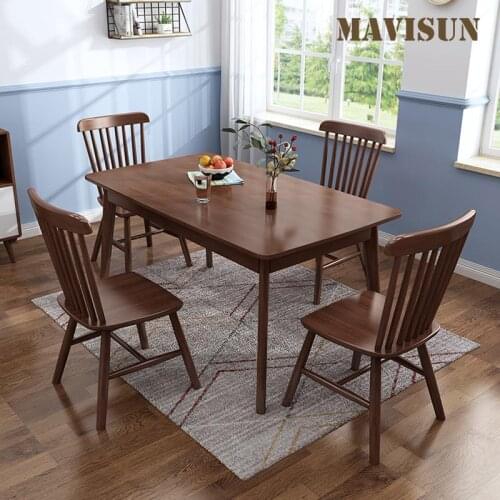 Kitchen Tables For The Garden And Outdoor Terrace Classic Dining Room Furniture Simple Combination Of Dining Table And Chairs