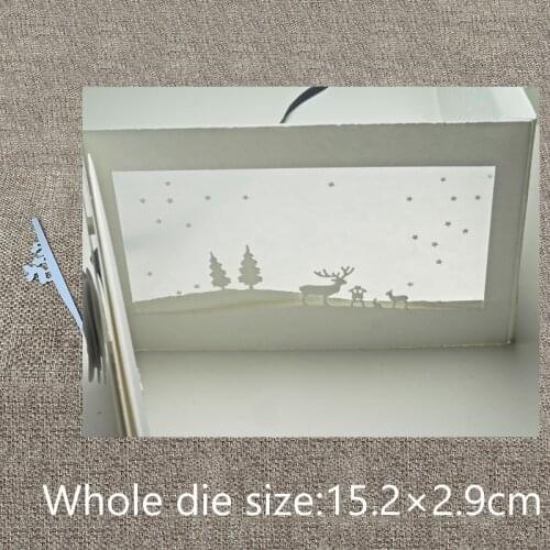 New Design Craft Metal Cutting Die cut dies deer edge decoration scrapbook Album Paper Card Craft Embossing die cut