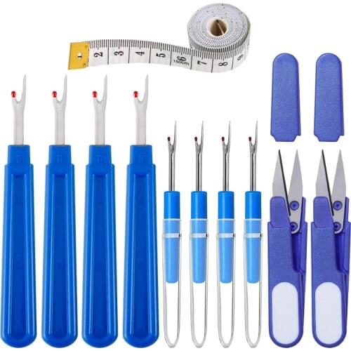 LMDZ Sewing Seam Rippers Trimming Scissors With Soft Tape Measure Ruler for Embroidery Tailoring DIY Quilting Sewing Tools
