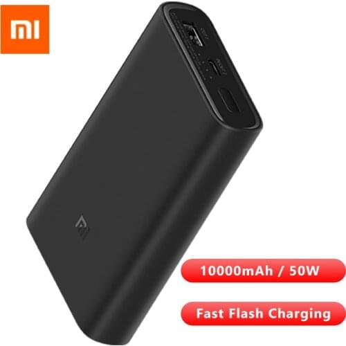 Original Xiaomi 10000mAh Power Bank 3 50W Super Fast Charge USB Type C Two-way Fast Flash Charge For iPhone Xiaomi Huawei Laptop