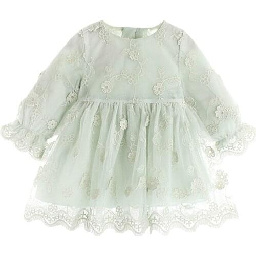 Toddler Girl Dress Fashion Flower Lace Princess Dress 1 2 3 4 Years Baby Kids Clothing 2020 Spring Baby Girl Dress New Arrival
