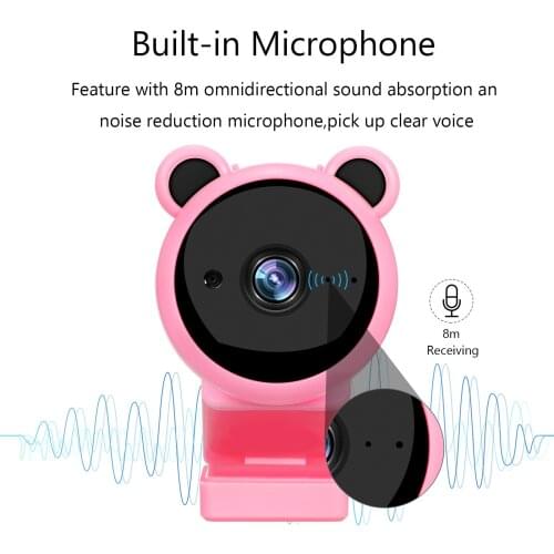 With 1080P Webcam Microphone USB 2.0 Desktop Laptop Computer USB Camera Plug and Play for Video Streaming Conference Gaming