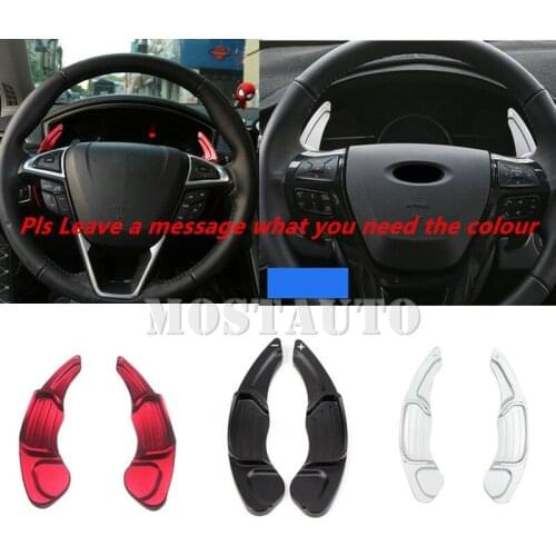 Interior Car Wheels DGS Shift Paddle Shifter Extension For Lincoln MKZ MKC MKS MKX 2015-2018 For Ford Fusion Edge 2015-2018