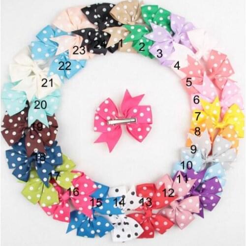 YH502 Floral Ribbon Pinwheel Hair Bows with Clip for Girls Kids Hair Clips Korea Hair Accessories