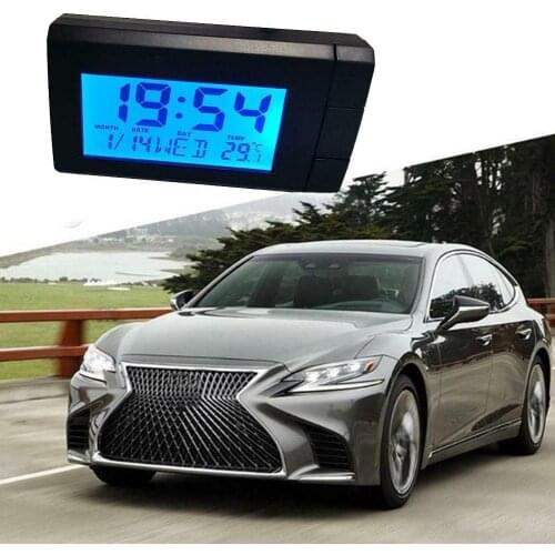 1pcs Car Clock Auto Car Truck Dashboard Time Vehicle accessories Clock Electronic Digital Mini F5D0