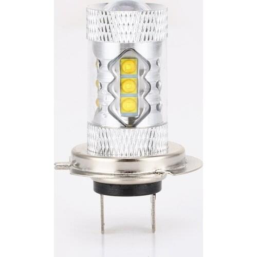 1PCS H7 80W Cree 3535 SMD 12V White High Power Auto Car Fog Light Headlight DRL