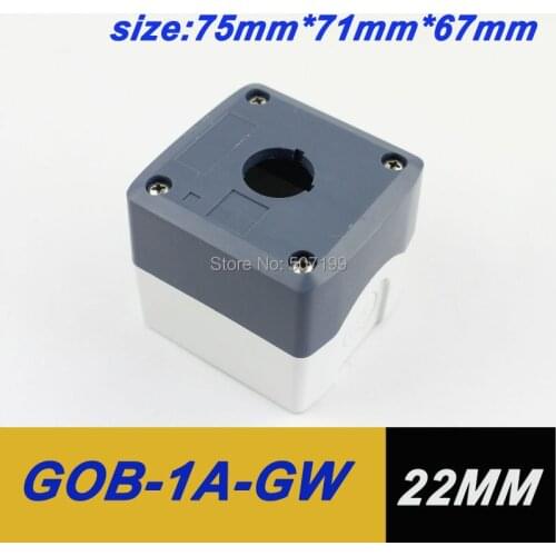 1pcs shiiping free diameter 22mm switch box waterproof protection box for push button switch & emergency stop switch one hole