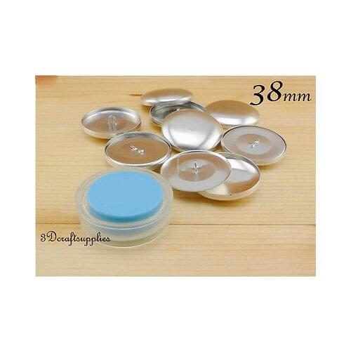 10 sets 38mm self cover buttons wire back with Assembly tool Size 60 1 1/2 inch
