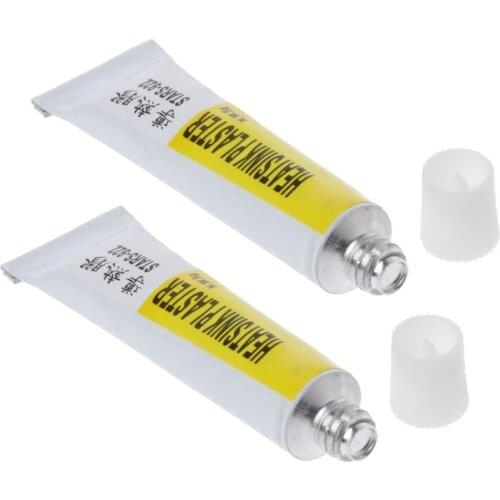 2Pcs Heatsink Plaster Thermal Silicone Adhesive Cooling Paste Strong Adhesive Compound Glue for GPU Chip Radiator Cooling