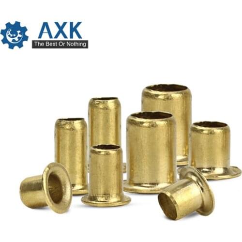 200PCS M4*4/5/6/7/8/9/10/12mm Copper Hollow Rivet Tubular Rivets Double-sided Circuit Board PCB Vias Nails