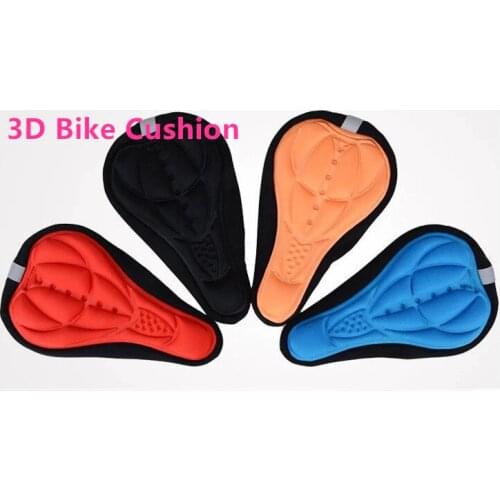 5 Colors 3D New Bicycle Saddle Bicycle Parts Cycling Seat Mat Comfortable Cushion Soft Seat Cover pad