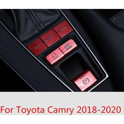 For Toyota Camry 8th Sedan 2018-2020 Car Interior Control Gear Shift Panel Sticker Interior Decoration Car Accessories