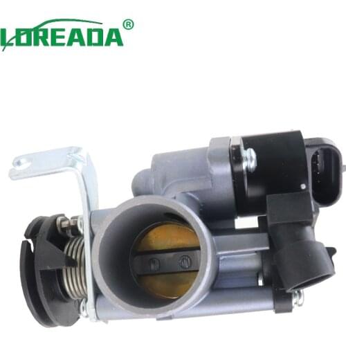 LOREADA Original Motorcycle Throttle body Bore Size 28mm for Motorcycle 125 150CC with Delphi IACA 26178 and TPS Sensor 35999