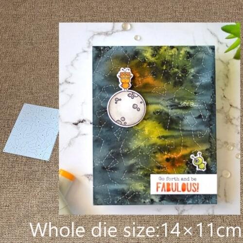 XLDesign Craft Metal stencil mold Cutting Dies Meteor Space Frame scrapbook die cuts Album Paper Card Craft Embossing