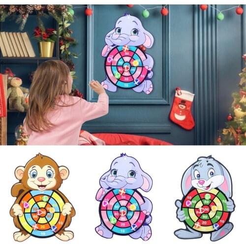 Dartboards Toy Set Safe Classic Dart Game Kit For Indoor Childrens Cartoon Animal Sticky Target Ball Dart Sucker Ball Target