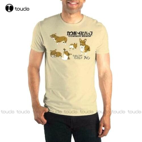 New The Best Anime Cowboy Bebop Ein Corgi Gold T-Shirt New MenS Casual Shirts men t shirts Unisex