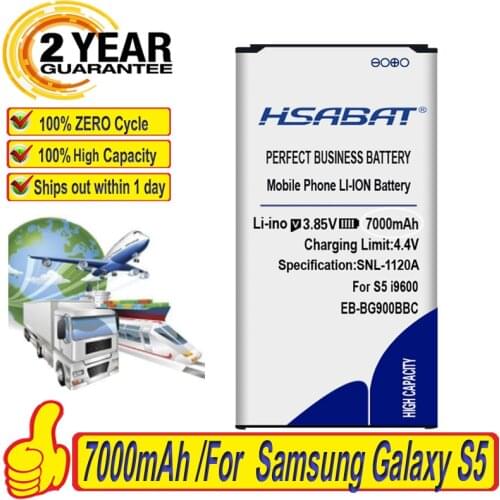New 6800mAh EB-BG900BBC Battery for Samsung Galaxy S5 i9600 i9602 i9605 G900F G900T G9008 G9009D G9009W G9006W G900P G9008V