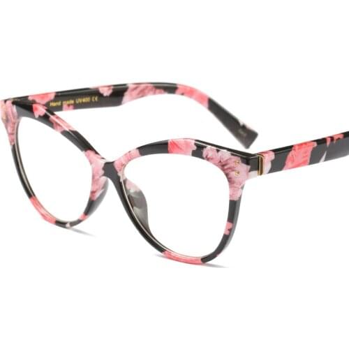 Women Retro Cat Eyeglasses Brand Designer Spectacles Glasses Frame Optical Spectacle Vintage Light Prescription Reading Glasses