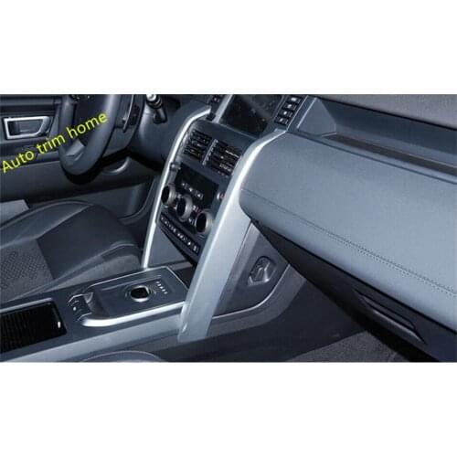 Lapetus Central Middle Control Decoration Strip Cover Trim 2 Pcs Fit For Land Rover Discovery Sport 2015 - 2019 Metal