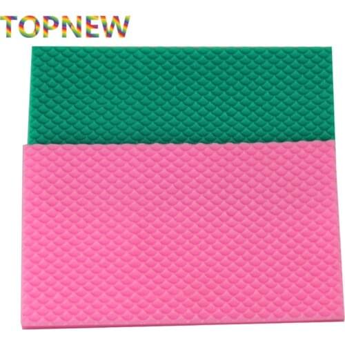 Mermaid Fish Snake Scale Border Mat Lace Cake Decorating Textured Silicone Molds Gumpaste Baking Tools
