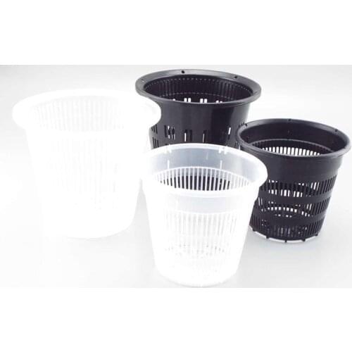 Breathable Orchid Clear Flower grow Pot net cup Container Plastic Slotted With hanging Holes Mesh Pot Planters Handmade o1