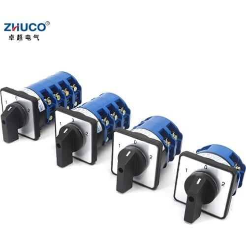 ZHUCO SZW26/LW26-125 125A 1 2 3 4 Phase 3 Position Cam Switch Generator Transfer Change over switch D101.1 D202.2 D303.3 D404.4