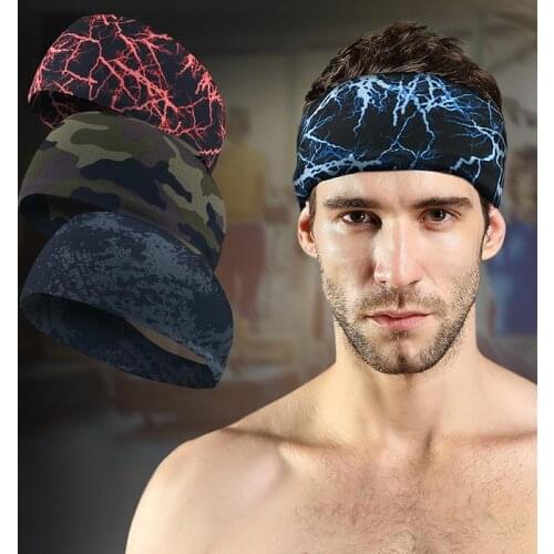 1pcs Yoga Hair Bands Elastic Sports Headband Gym Anti-Slip Slim Hair Band Fitness Antiperspirant Band Fashion Turban Low Sale
