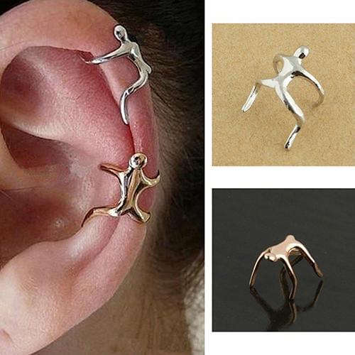 2020 Fashion 1Pc Women Fashion Climber Punk Ear Clip Rock Earring Cuff No Piercing Fake Cartilage Earring Jewelry Gold