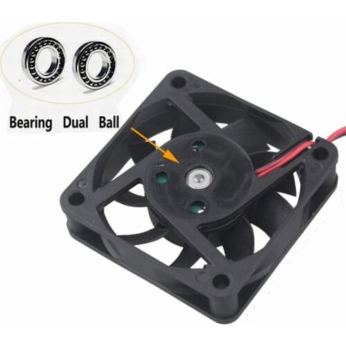 5 Pcs Gdstime DC 24V 60mmx60mmx15mm 6cm Machine Equitment Case Cooler 6015 Ball Bearing Brushless Cooling Fan 60mm x 15mm 2Pin