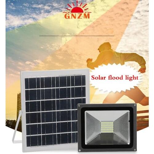 50 W Solar flood light intelligent timing remote control outdoor waterproof road lighting garden light home solar wall lamp
