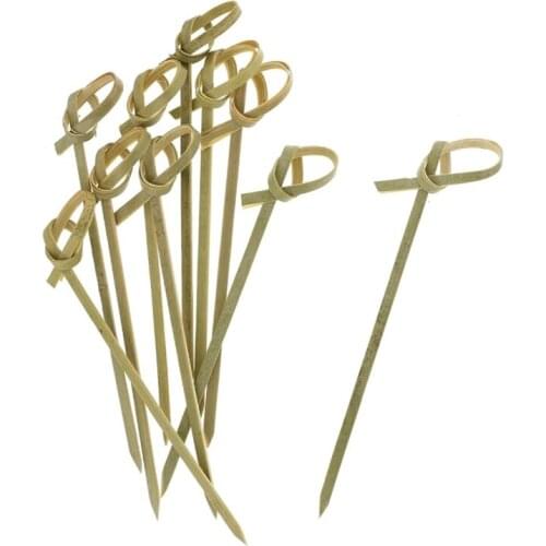 500Pack Bamboo Cocktail Picks Cocktail Toothpicks Bamboo Skewers Toothpicks for Appetizers 4 Inch