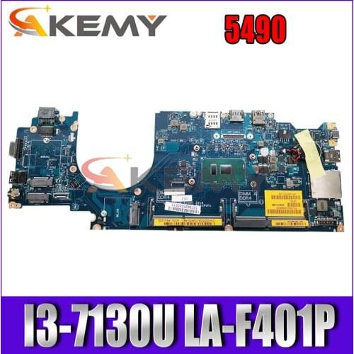 Akemy BRAND NEW DDM70 LA-F401P Laptop Motherboard For DELL Latitude 5490 I3-7130U CN-0PJTG5 PJTG5 100%Tested