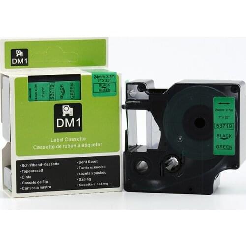 Free ship 24mm*7m mixed 5 colors dymo label maker DYMO D1 53715 53716 53717 53718 53719 Compatible for DYMO label printer