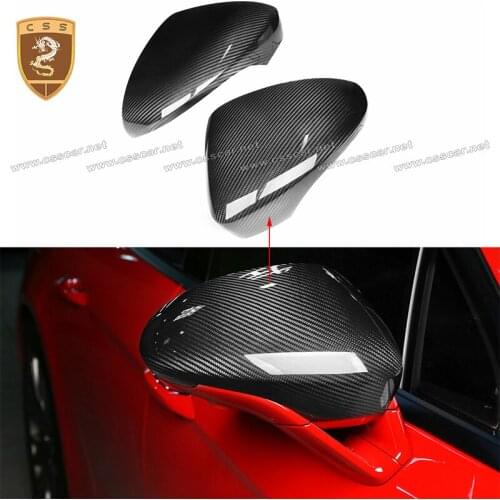 Side Mirror Cover for Porsche Panamera 971 2017 2018 2019 2020 2021 Carbon Fiber Add on Side Mirror Caps