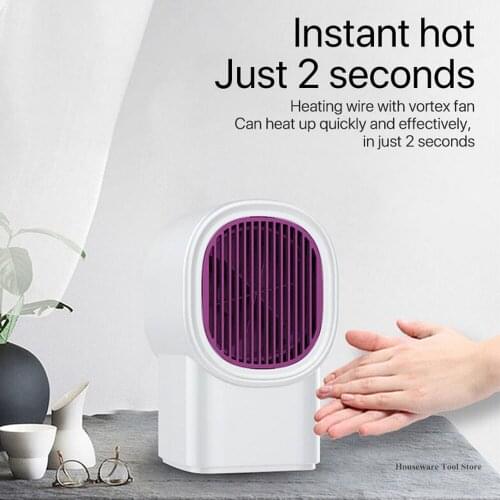 Fan Heater For Home 500w Mini Electric Heater Home Heating Electric Warm Air Fan Office Room Heaters Handy Air Heater Warmer Fan