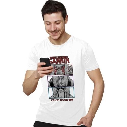 Anime Manga T Shirt Men Soft Cotton Tees Simwill Tshirt Short Sleeved Fashion T-shirt Clothing