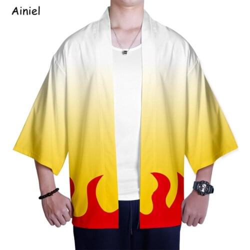 2019 Hot Demon Slayer Kimetsu no Yaiba Kimono Kamado Tanjirou Kamado Nezuko Agatsuma Zenitsu Tomioka Giyuu Cosplay Costume