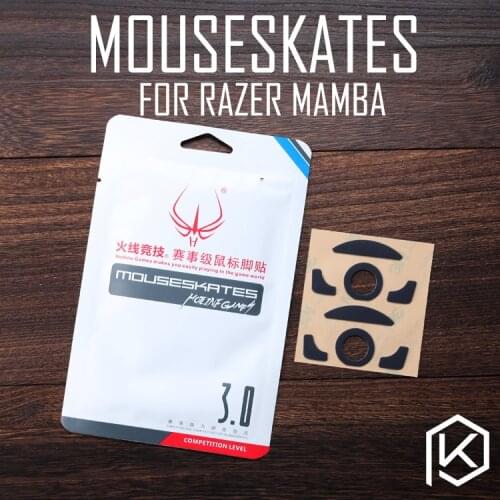 Hotline games 2 sets/pack original competition level mouse feet skates gildes for razer mamba 0.6mm thickness
