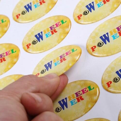 Epoxy Resin Dome 3D Gel Sticker Printing Logo Adhesive Three-dimensional Transparency Rubber Stickers LOGO Custom