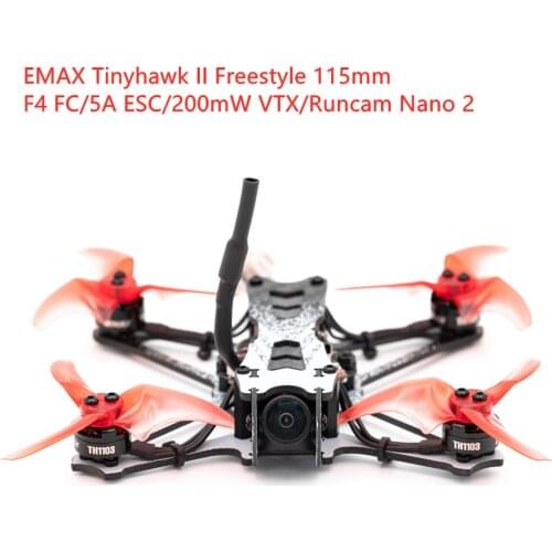 EMAX Tinyhawk II Freestyle 115mm 2.5inch With F4 ESC 200MW Runcam Nano 2 RC FPV Racing Drone BNF Version Frsky Compatible