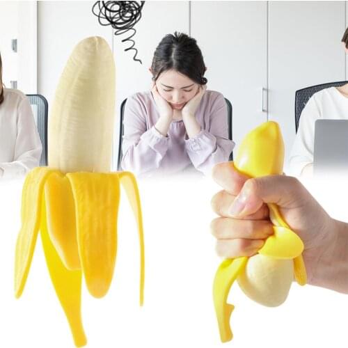 Slowly Rising Simulation Giant Banana Squeeze Healing Fun Kawaii Stress Relief Squeeze Cute Gift Toy For Children